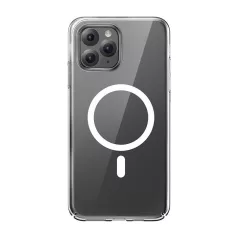   Baseus Crystal Clear mágneses telefontok iPhone 11 Pro (átlátszó), edzett üvegfólia + tisztító készlet