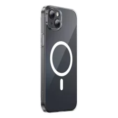   Baseus Crystal Clear mágneses telefontok iPhone 13 (átlátszó), edzett üvegfólia + tisztítókészlet