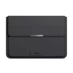   INVZI Leather Case / Cover with Stand Function for MacBook Pro/Air 15"/16" (Black)