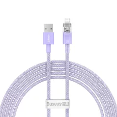   Baseus Explorer Series USB-A / Lightning gyorstöltő kábel 2m, 2,4A (fehér)