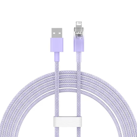 Baseus Explorer Series USB-A / Lightning gyorstöltő kábel 2m, 2,4A (fehér)