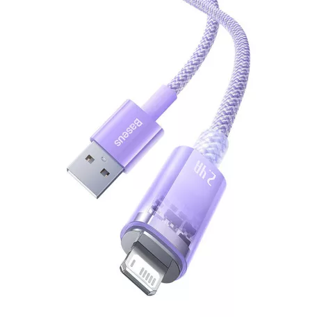 Baseus Explorer Series USB-A / Lightning gyorstöltő kábel 2m, 2,4A (fehér)