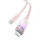 Baseus Lightning Explorer Series USB-C gyors töltőkábel 1m, 20W (rózsaszín)