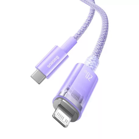 Baseus Lightning Explorer Series USB-C gyors töltőkábel 2m, 20W (lila)