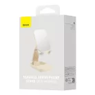 Baseus összecsukható telefonállvány tükörrel (bézs)