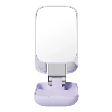 Baseus összecsukható telefonállvány tükörrel (lila)