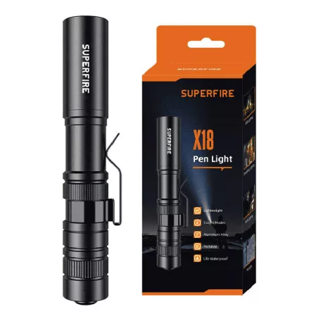 Zseblámpa Superfire X18 – 55 lm, 5W, 5 mód, 38 m