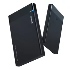   UGREEN US221 2,5 hüvelykes HDD/SSD külső ház, SATA 3.0, USB-C, 50 cm (fekete)