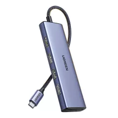 UGREEN CM511 USB-C–HDMI adapter, 3× USB-A 3.0, SD/TF
