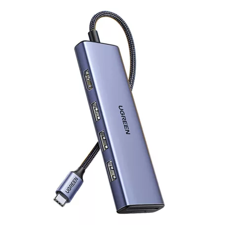 UGREEN CM511 USB-C–HDMI adapter, 3× USB-A 3.0, SD/TF