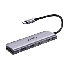  UGREEN CM195 USB-C–HDMI adapter hub, 2x USB-A 3.0, SD/TF, PD