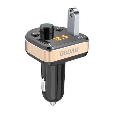 Car charger Dudao R2Pro, 3-in-1, 2x USB, transmitter FM Bluetooth 15,5W
