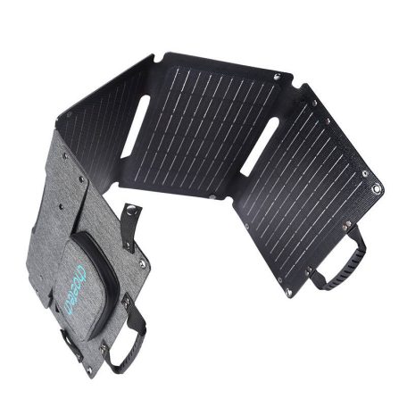 Choetech SC006 összecsukható napelemes töltő, 40W, 1xUSB QC, 1xUSB-C PD (szürke)