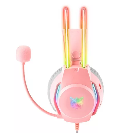 ONIKUMA X26 rózsaszín játék fejhallgató