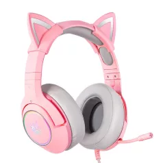 ONIKUMA K9 Pink RGB RGB Gaming fejhallgató