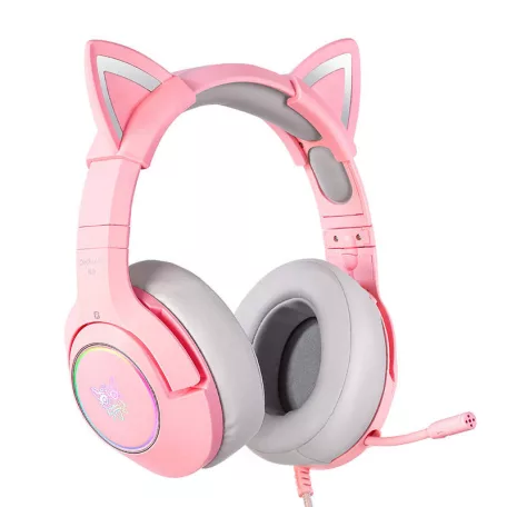 ONIKUMA K9 Pink RGB RGB Gaming fejhallgató