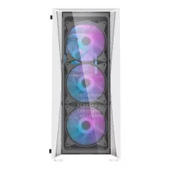   Darkflash DK352 Plus számítógépház + 4 ARGB ventilátor (fehér)