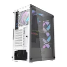 Darkflash DK352 Plus számítógépház + 4 ARGB ventilátor (fehér)