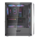 Darkflash DK352 Plus számítógépház + 4 ARGB ventilátor (fehér)