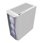 Darkflash DK352 Plus számítógépház + 4 ARGB ventilátor (fehér)