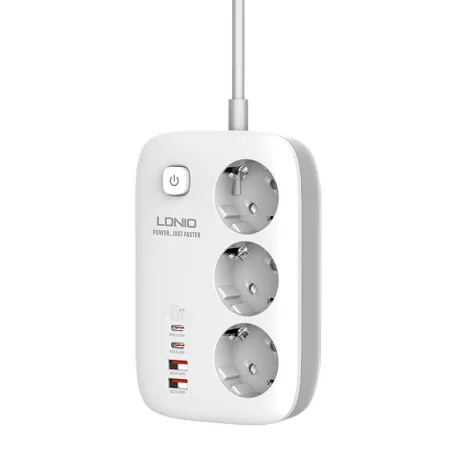 Power Strip GaN LDNIO SE3436 65W white