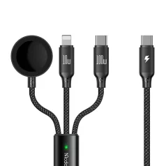   USB-C 3in1 cable Mcdodo CA-4940 USB-C, Lightning, Apple Watch