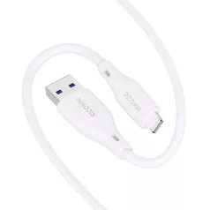 USB-A to Lightning Cable Ricomm RLS007ALW 2.1m