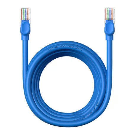 Baseus Ethernet RJ45 kerek kábel, Cat.6, 5m (kék)