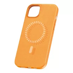   Baseus Fauxther Series mágneses telefontok iPhone 15 Plus (narancssárga)