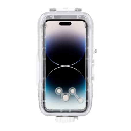 Puluz műanyag vízálló tok iPhone 15 Plus/15 Pro Max/14 Plus/14 Pro Max/13 Pro Max/12 Pro Max/11 Pro Max (fehér)