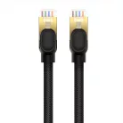 Baseus Hálózati kábel Cat.8, Ethernet RJ45, 40 Gbps, 0,5m (fekete)