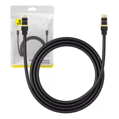   Baseus Hálózati kábel Cat.8, Ethernet RJ45, 40 Gbps, 1,5m (fekete)