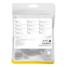 Baseus Ethernet RJ45 hálózati kábel Cat.8, 40Gbps, 2m (fekete)