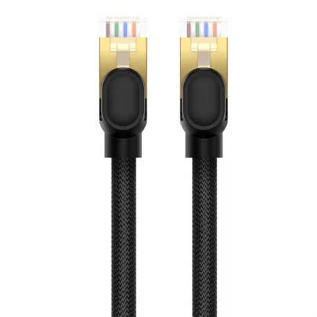 Baseus Hálózati kábel Cat.8, Ethernet RJ45, 40 Gbps, 15m (fekete)