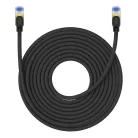 Baseus fonott hálózati kábel Cat.7, Ethernet RJ45, 10Gbps, 15m (fekete)