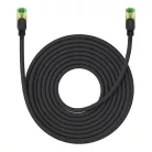 Baseus fonott hálózati kábel Cat.8, Ethernet RJ45, 40 Gbps, 10m (fekete)