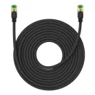 Baseus fonott hálózati kábel Cat.8, Ethernet RJ45, 40 Gbps, 15m (fekete)