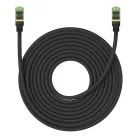 Baseus fonott hálózati kábel Cat.8, Ethernet RJ45, 40 Gbps, 15m (fekete)