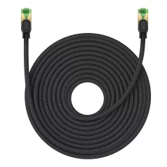   Baseus fonott hálózati kábel Cat.8, Ethernet RJ45, 40 Gbps, 20m (fekete)