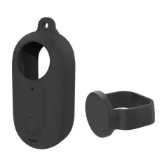   Camera Silicone Case Puluz with Lens Cover for Insta360 GO 3 Black