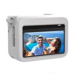   PULUZ szilikon tok kameratöltő funkcióval Insta360 GO 3/ GO 3S (fehér)