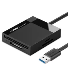   UGREEN CR125 4 az 1-ben USB 3.0 kártyaolvasó 0,5 m (fekete)