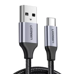   USB-USB-C QC3.0 UGREEN kábel 0,5 m alumínium csatlakozóval (fekete)