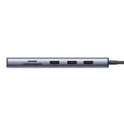 UGREEN Revodok CM498 10 az 1-ben adapter USB-C - 3x USB-A 3.0, HDMI, VGA, RJ45, SD/TF, AUX3,5 mm, PD