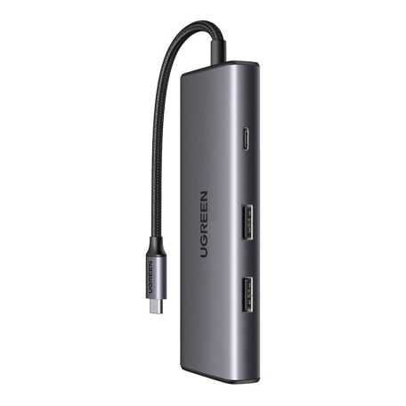 UGREEN Revodok Pro CM498 7 az 1-ben adapter USB-C - 2x USB-A 3.2, USB-C 3.2, SD/TF, PD
