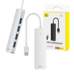 4in1 Hub Baseus  UltraJoy Lite USB-A to USB 3.0 15cm (white)