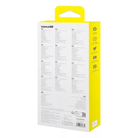 Baseus Metal Gleam II Series, Hub 10 az 1-ben, USB-C - 1xHDMI, USB-A (10Gbps), USB-C, 2xUSB-A, Ethernet RJ45, SD/TF kártya, mini-jack 3,5mm, USB-C(PD)