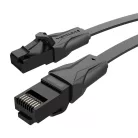 Lapos UTP hálózati kábel Cat. 6 Vention IBABG RJ45 Ethernet 1000Mbps 1.5m, fekete