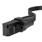 Lapos UTP hálózati kábel Cat. 6 Vention IBABG RJ45 Ethernet 1000Mbps 1.5m, fekete