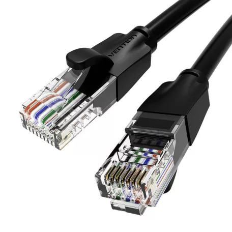 UTP CAT6 hálózati kábel Vention IBEBL RJ45 Ethernet 1000Mbps 10m fekete
